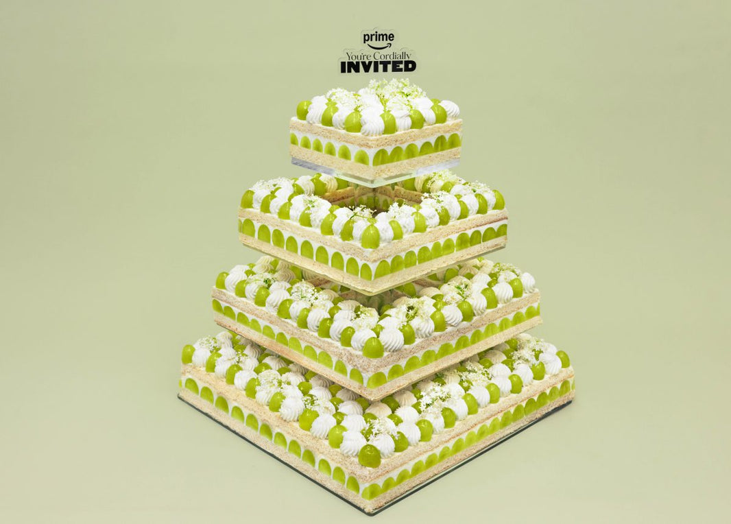 Celebrate Prime Video’s latest romcom You’re Cordially Invited with our Jasmine Grape Cake