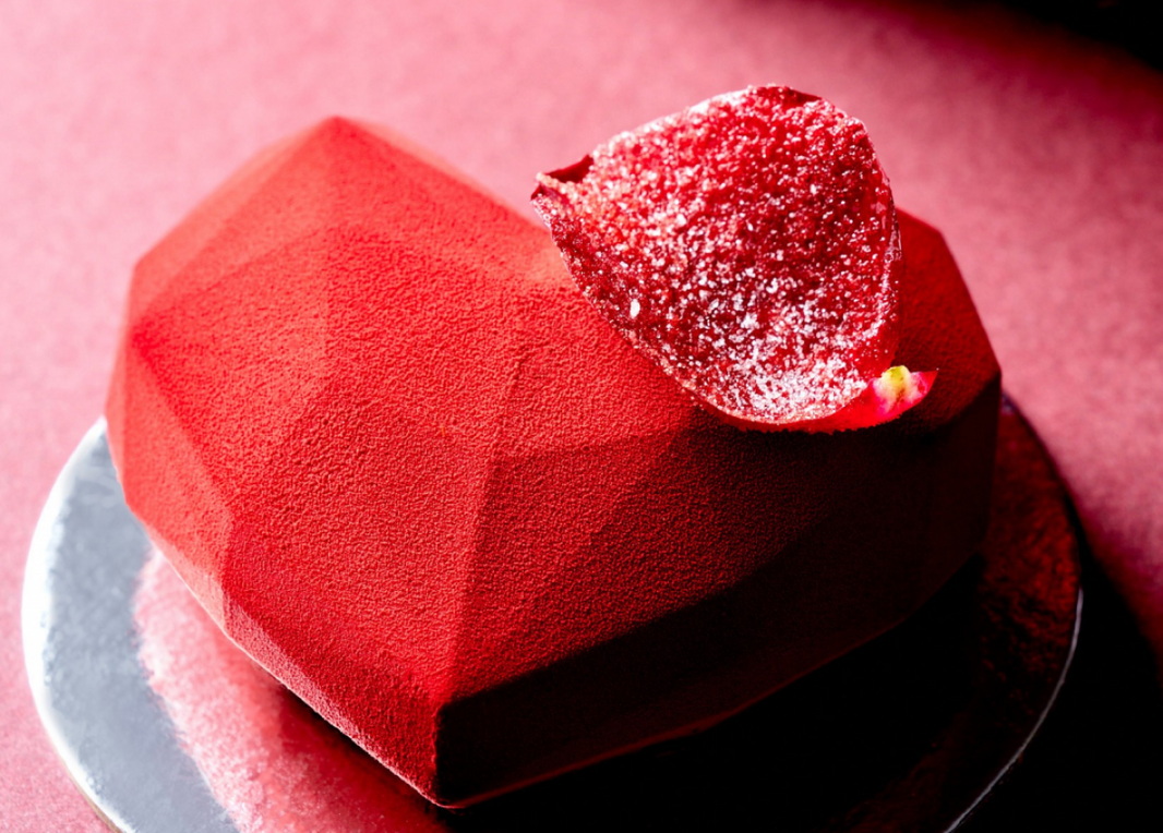 Sweet Heart Cake for Valentine's Day