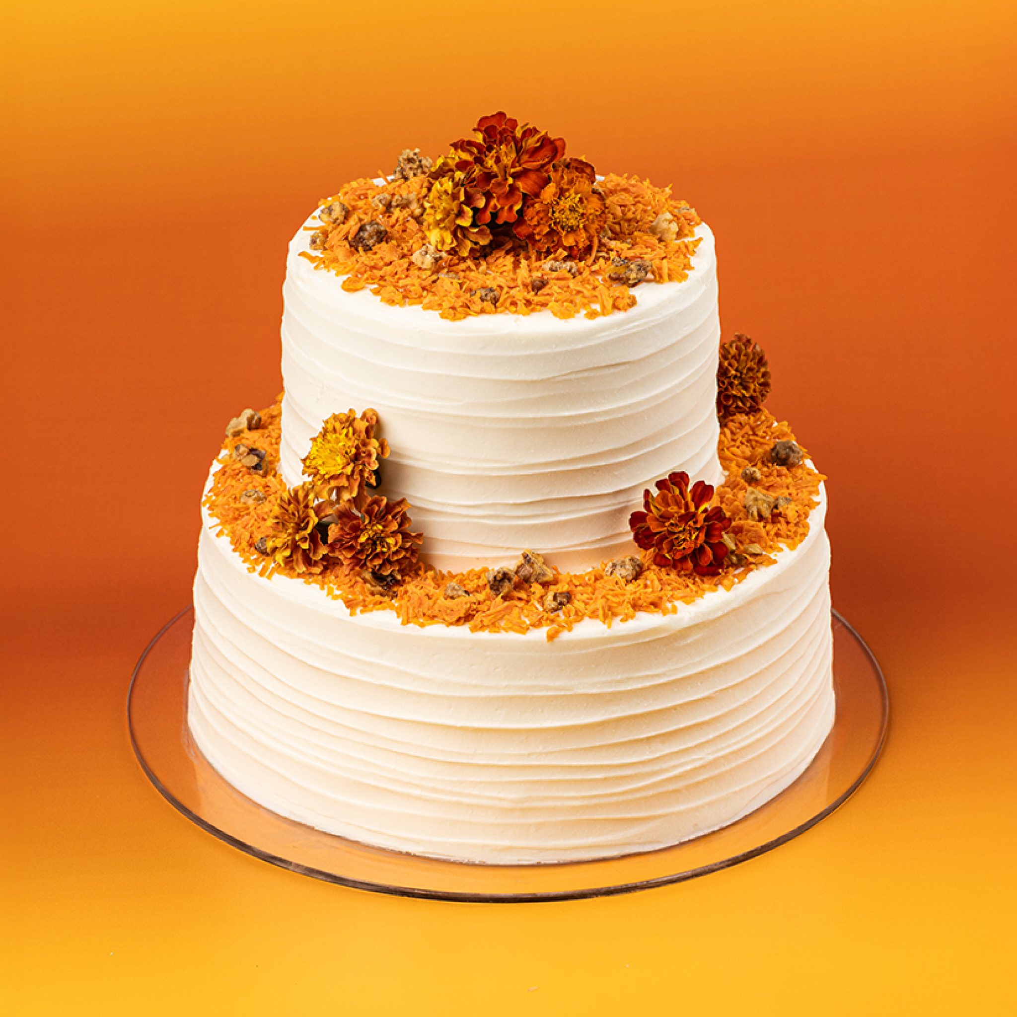 Carrot Cake Tiered Rustic