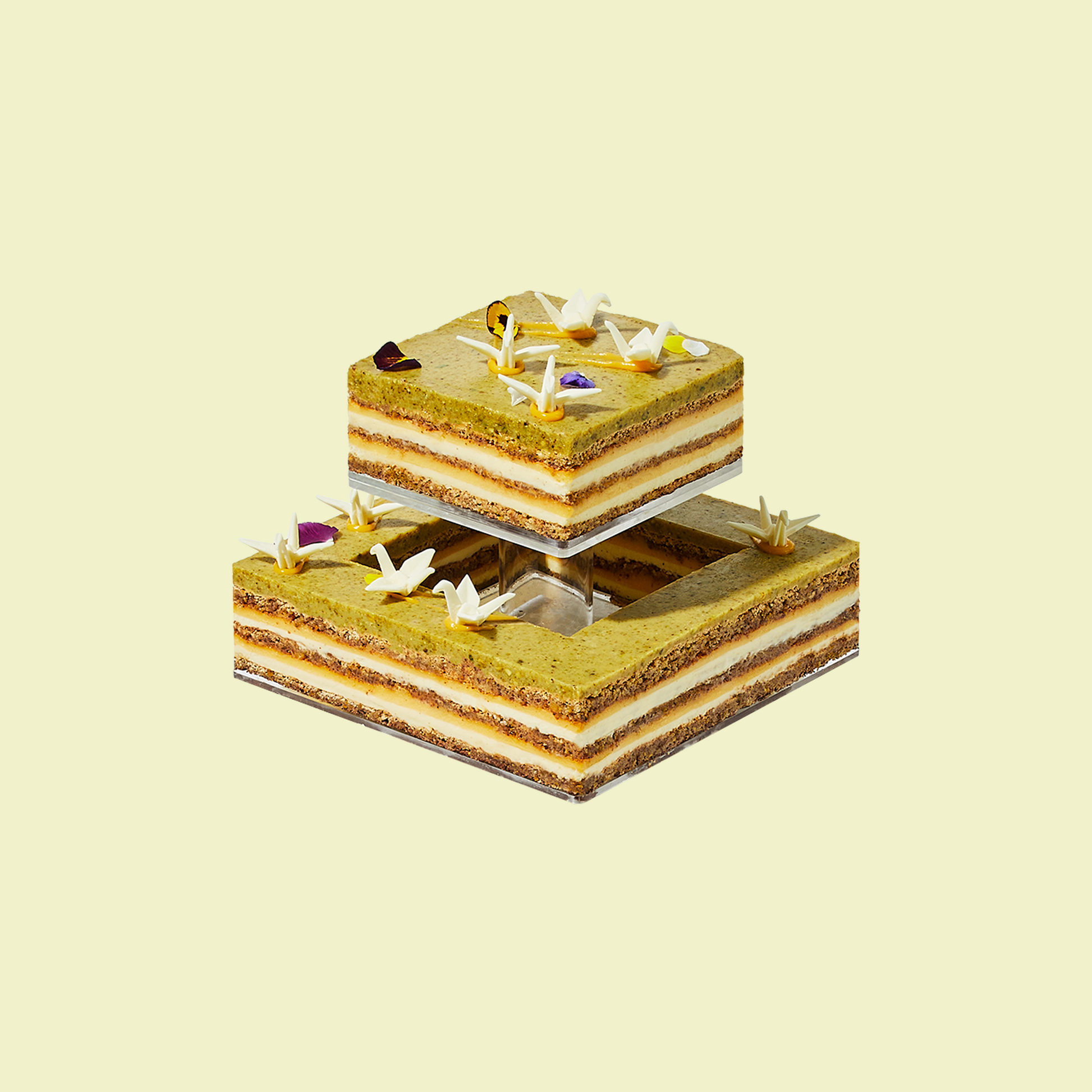 Origami Lemon Tiered Cake-1