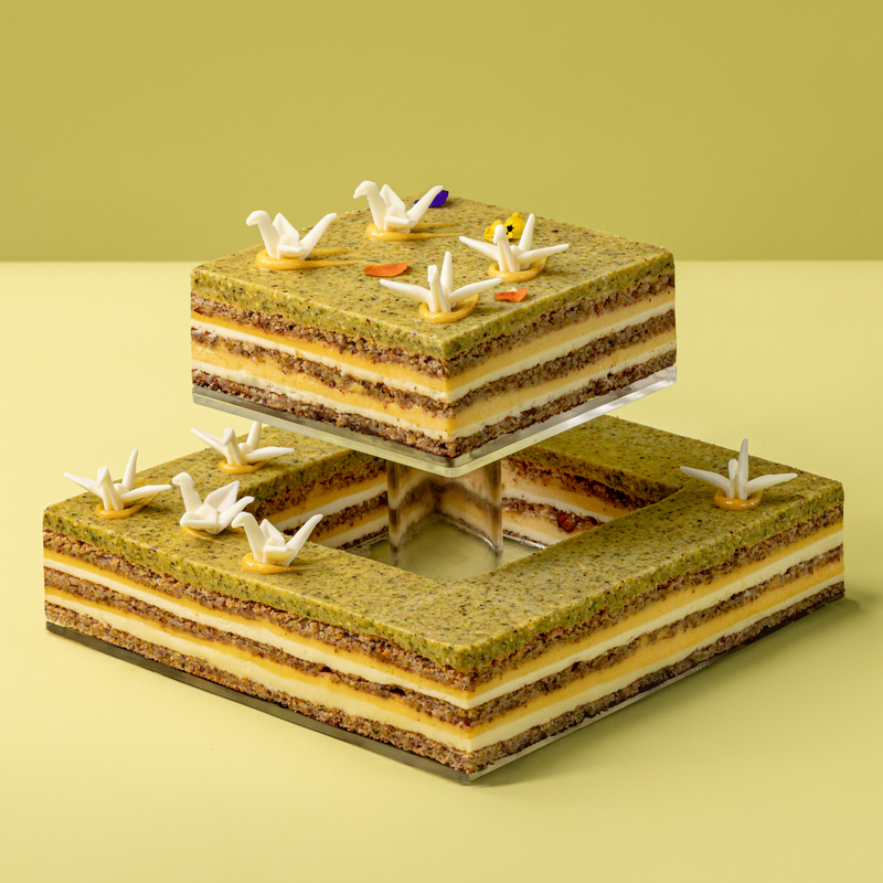 Origami Lemon Tiered Cake-1