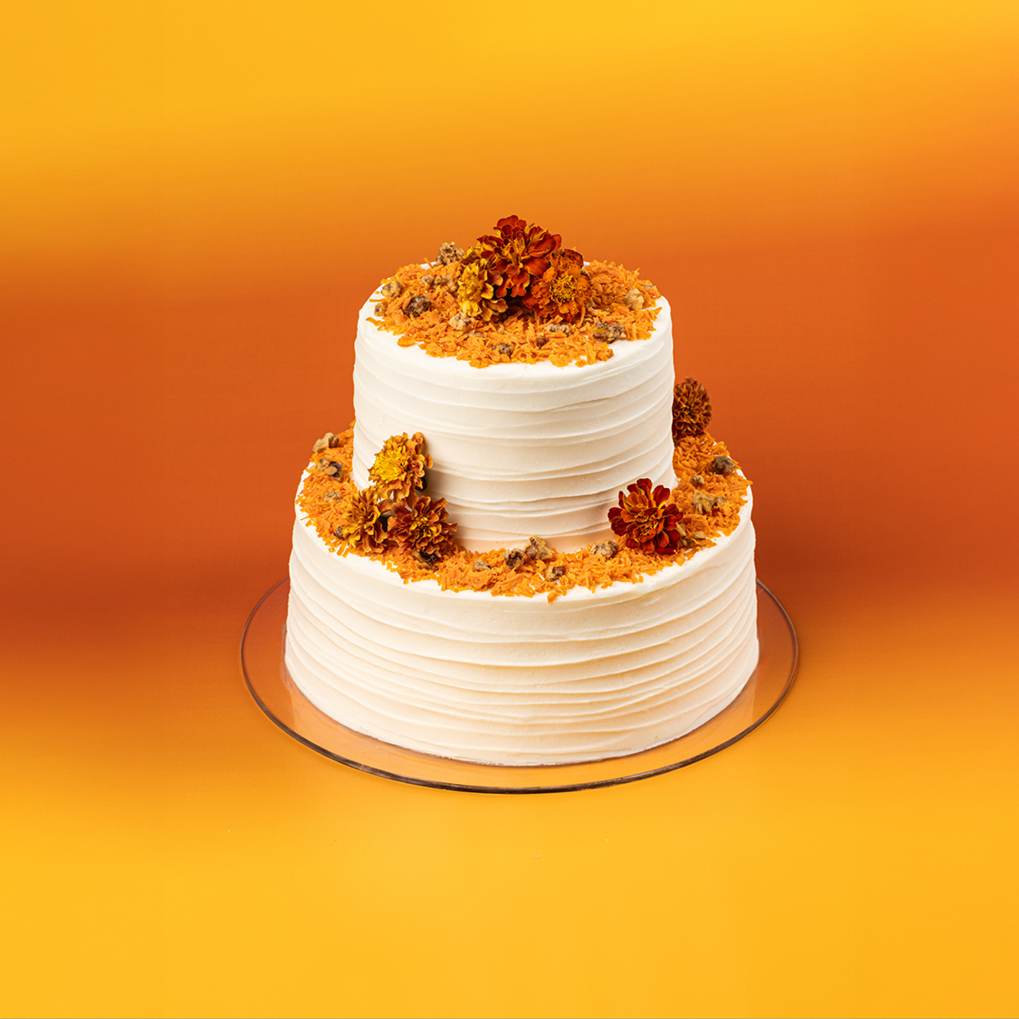 Carrot Cake Tiered Rustic