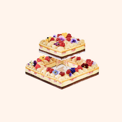 Raspberry Lychee Tiered Cake-1
