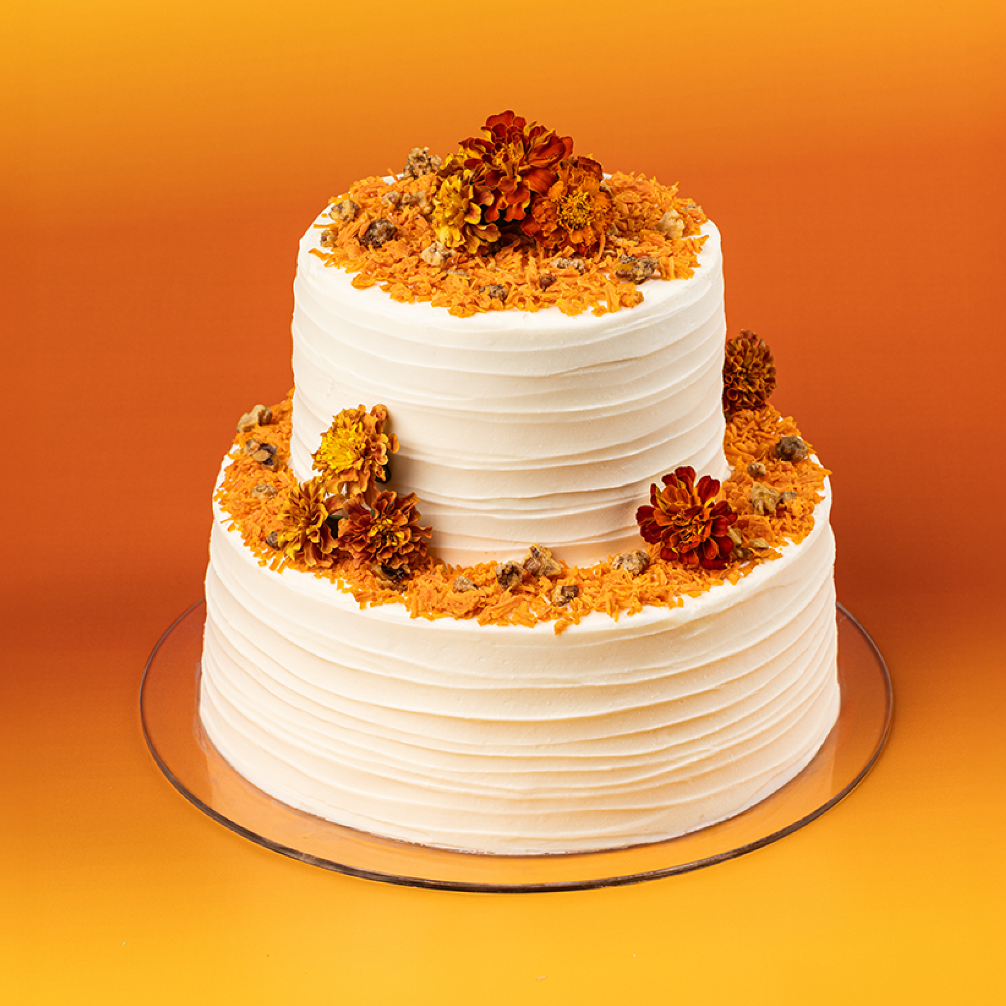 Carrot Cake Tiered Rustic