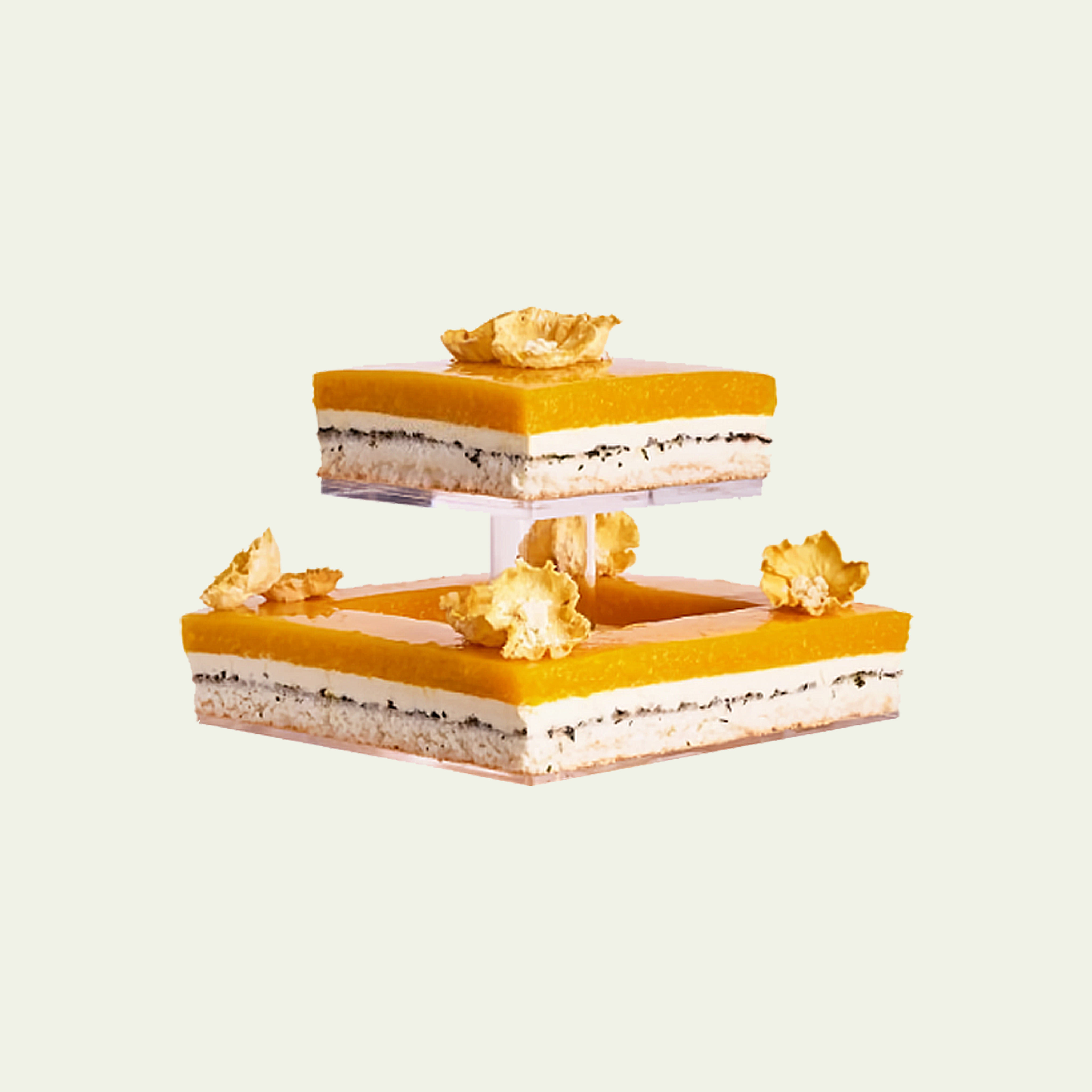 Mango Yuzu Tiered Cake