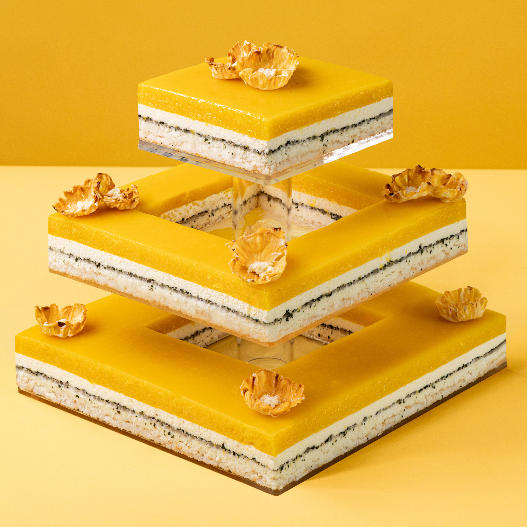 Mango Yuzu Tiered Cake