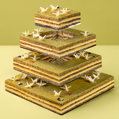Origami Lemon Tiered Cake-4
