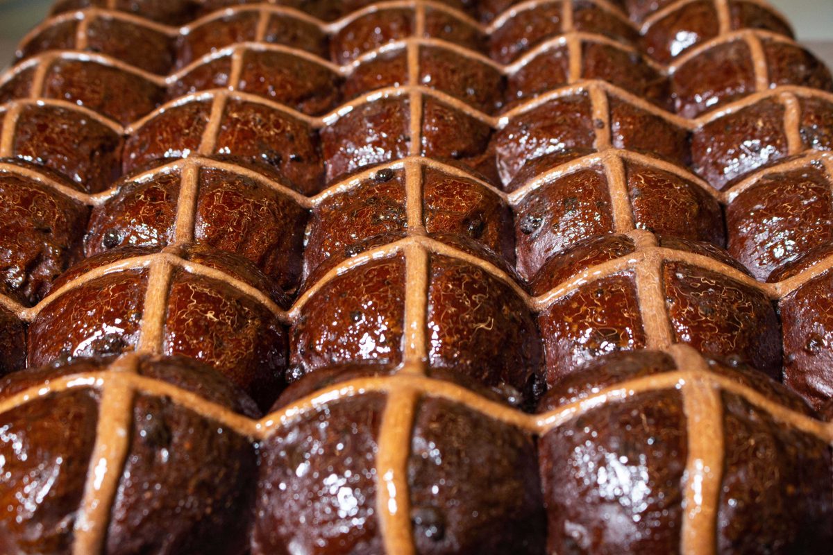 Chocolate Hot Cross Buns