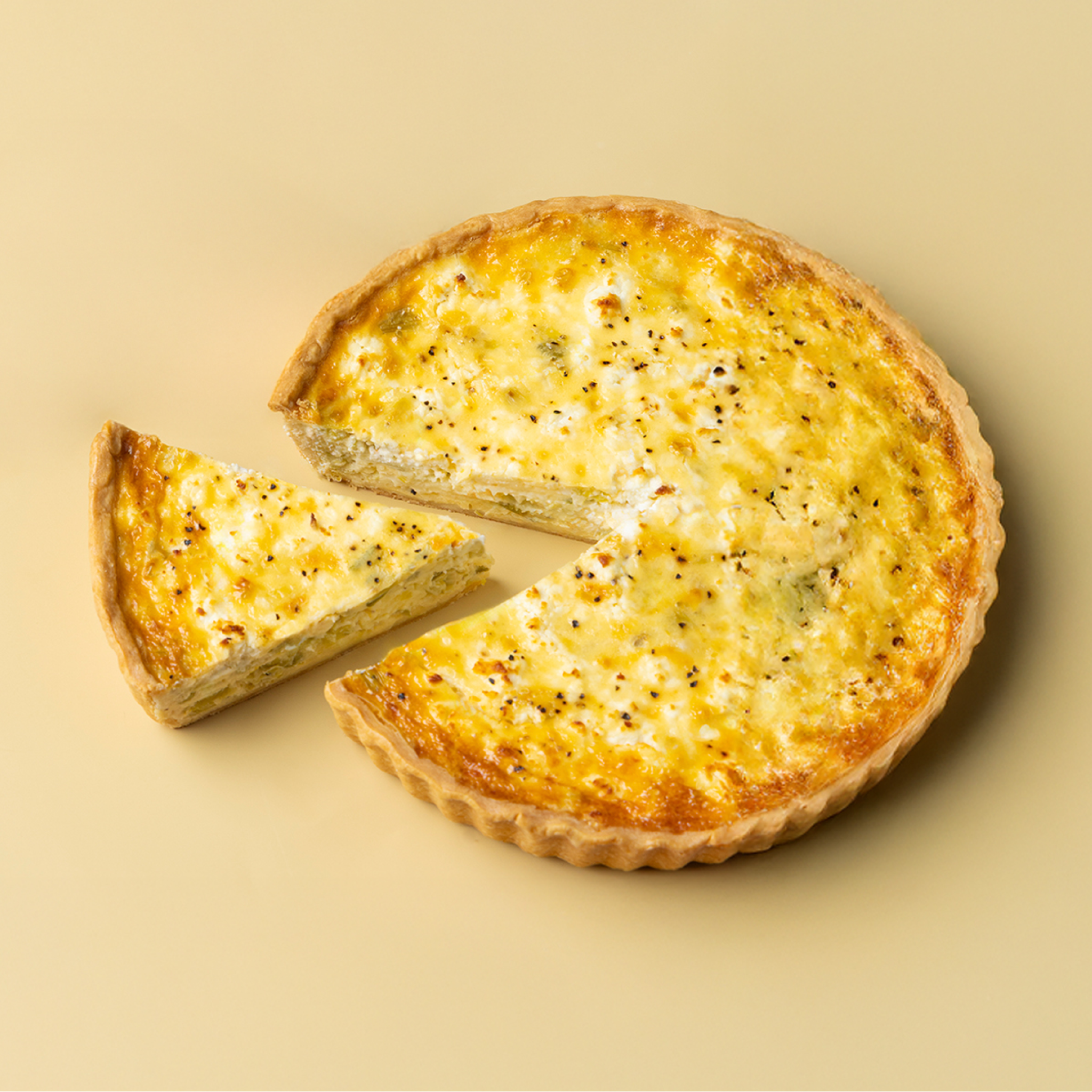 Goat's Cheese & Leek Quiche