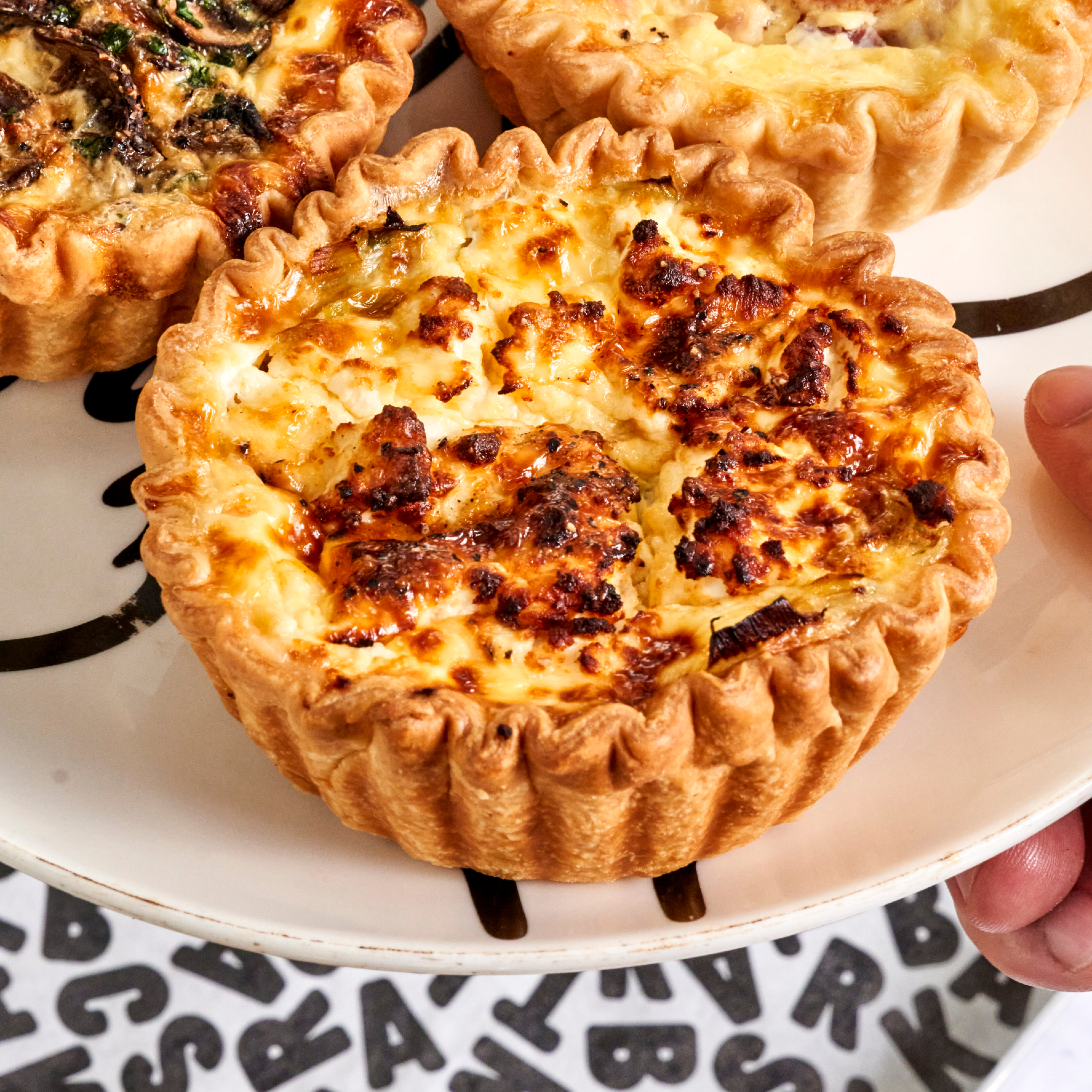Goat's Cheese & Leek Quiche