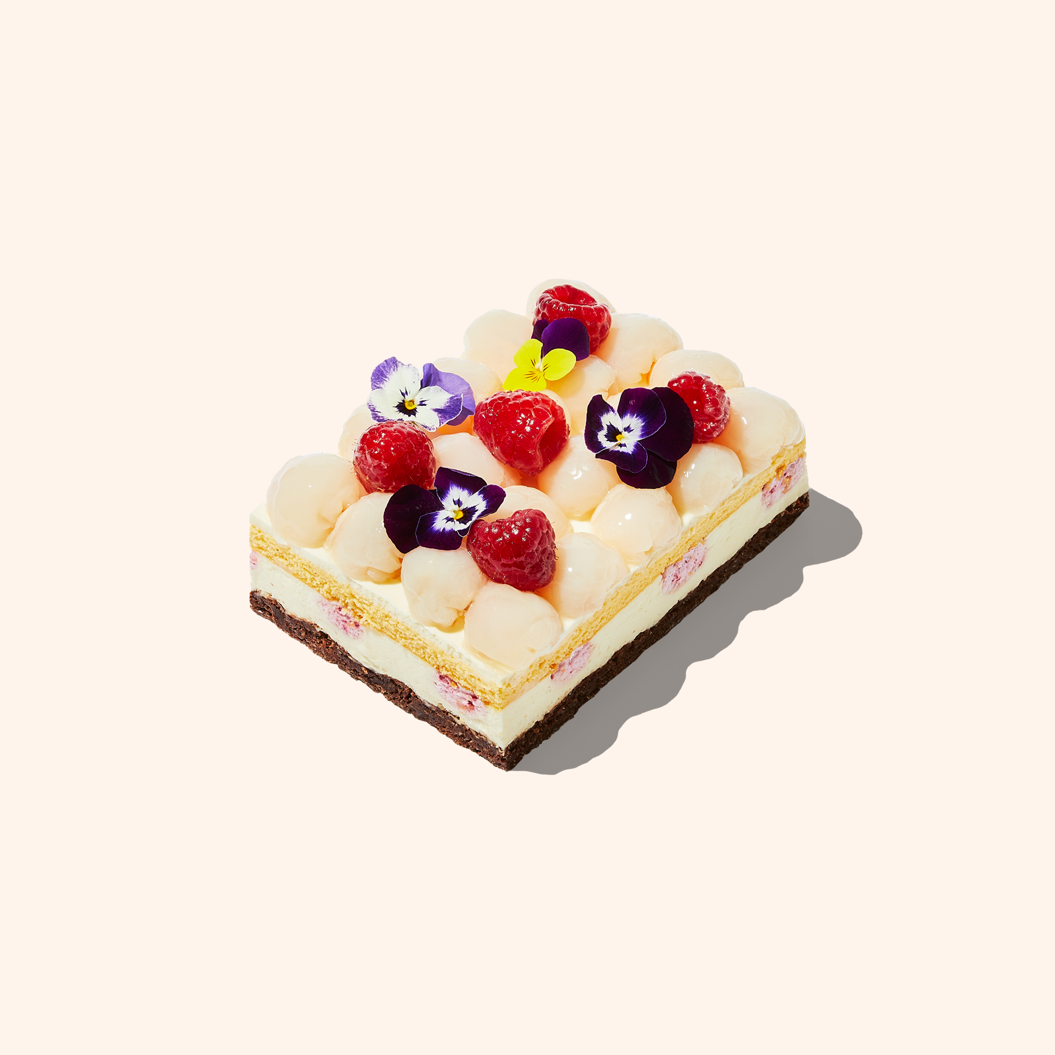 Raspberry Lychee Cake