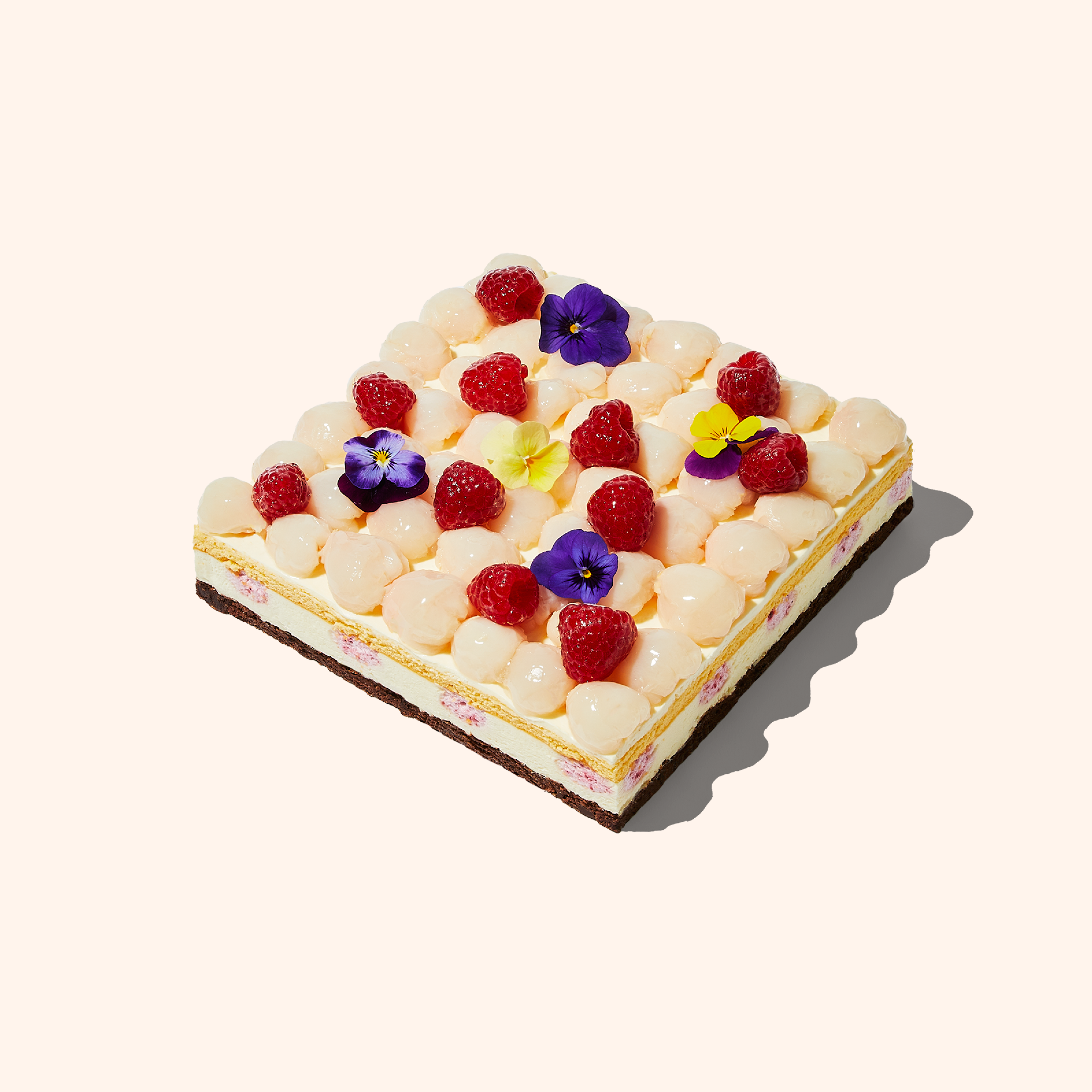 Raspberry Lychee Cake-3