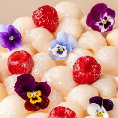 Raspberry Lychee Tiered Cake-5