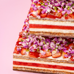 Strawberry Watermelon Tiered Cake-4