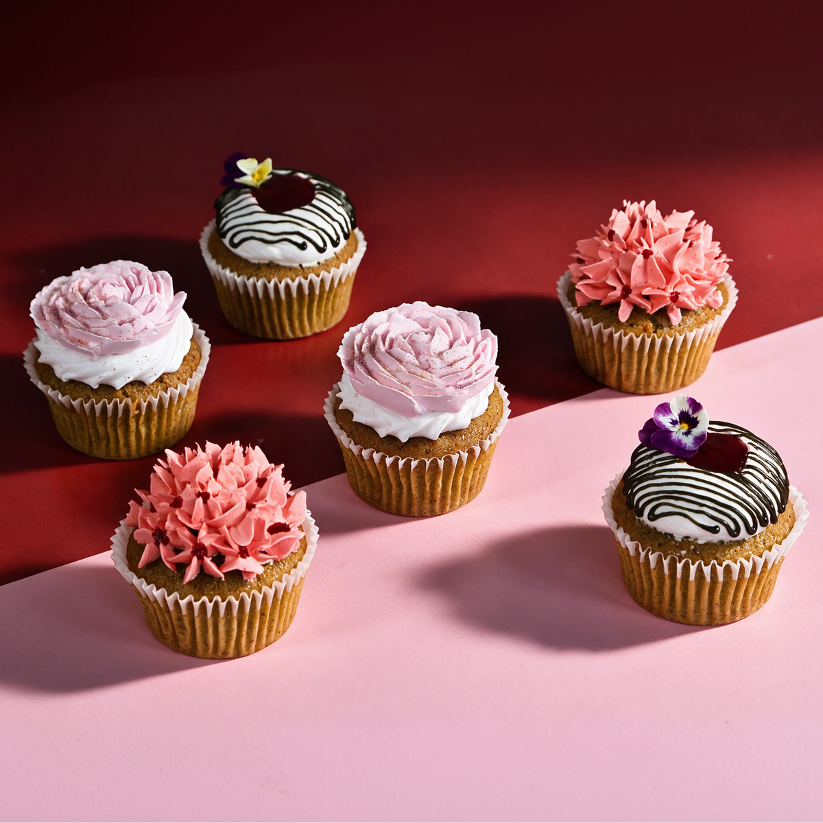 Strawberry Rose & Pistachio Cupcake-1
